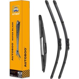 imageAUTOBOO 24quot21quot Windshield Wipers with 11quot Rear Wiper Blade Replacement for GMC Acadia Saturn Outlook 2007 2008 2009 2010Original Factory Quality Pack of 3202012B