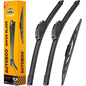 imageAUTOBOO 24quot21quot Windshield Wipers with 11quot Rear Wiper Blade Replacement for GMC Acadia Saturn Outlook 2007 2008 2009 2010Original Factory Quality Pack of 3222010