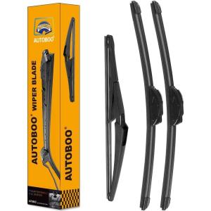 imageAUTOBOO 24quot21quot Windshield Wipers with 11quot Rear Wiper Blade Replacement for GMC Acadia Saturn Outlook 2007 2008 2009 2010Original Factory Quality Pack of 3261712A