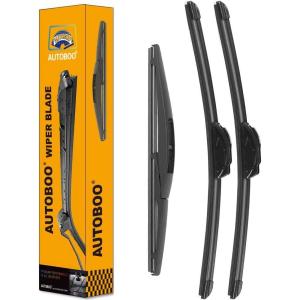 imageAUTOBOO 24quot21quot Windshield Wipers with 11quot Rear Wiper Blade Replacement for GMC Acadia Saturn Outlook 2007 2008 2009 2010Original Factory Quality Pack of 3262010A