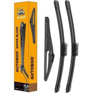 imageAUTOBOO 26quot23quot Windshield Wipers with 12quot Rear Wiper Blade Replacement for Mercedes Benz GL1316 GL450 GL350 GL550 ML 1215 ML350 ML550 ML63 GLE Original Factory Quality Pack of 3