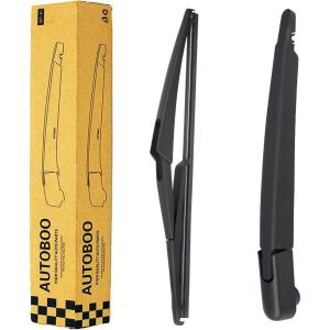 imageAUTOBOO Replacement for Nissan Rogue 20142018 2019 2020 2021 2022 2023 Pathfinder 20132018 2019 Rear Windshield Wiper Blade Arm SetFactory OE Style