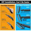 image3 Wipers Replacement for Honda Pilot Rear and Front Windshield Wiper Blades 200920153 Pieces 22quot21quot14 inch281616