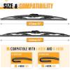 imageAUTOBOO 22quot19quot Windshield Wiper Blade Sets Replacement for 0407 Saturn lonCadillac CTS 1308 GMC Canyon 20122004 Toyota RAV4 20052001 Highland 20072001Original Factory Quality Pack of 2