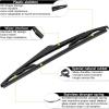 imageAUTOBOO 26quot17quot Windshield Wipers with 12quot Rear Wiper Blade Replacement for Nissan Rogue Pathfinder 2013 2014 2015 2016 2017 2018 2019 2020 2021 2022 2023 Original Factory Quality Pack of 3282812