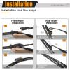 imageAUTOBOO 26quot17quot Windshield Wipers with 12quot Rear Wiper Blade Replacement for Nissan Rogue Pathfinder 2013 2014 2015 2016 2017 2018 2019 2020 2021 2022 2023 Original Factory Quality Pack of 3261410