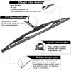imageAUTOBOO 26quot17quot Windshield Wipers with 12quot Rear Wiper Blade Replacement for Nissan Rogue Pathfinder 2013 2014 2015 2016 2017 2018 2019 2020 2021 2022 2023 Original Factory Quality Pack of 3222213A