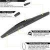 imageAUTOBOO 26quot17quot Windshield Wipers with 12quot Rear Wiper Blade Replacement for Nissan Rogue Pathfinder 2013 2014 2015 2016 2017 2018 2019 2020 2021 2022 2023 Original Factory Quality Pack of 3241910A