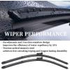 imageAUTOBOO 26quot17quot Windshield Wipers with 12quot Rear Wiper Blade Replacement for Nissan Rogue Pathfinder 2013 2014 2015 2016 2017 2018 2019 2020 2021 2022 2023 Original Factory Quality Pack of 3242013