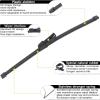 imageAUTOBOO 26quot17quot Windshield Wipers with 12quot Rear Wiper Blade Replacement for Nissan Rogue Pathfinder 2013 2014 2015 2016 2017 2018 2019 2020 2021 2022 2023 Original Factory Quality Pack of 3252214
