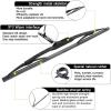 imageAUTOBOO 26quot17quot Windshield Wipers with 12quot Rear Wiper Blade Replacement for Nissan Rogue Pathfinder 2013 2014 2015 2016 2017 2018 2019 2020 2021 2022 2023 Original Factory Quality Pack of 3191914