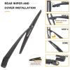 imageAUTOBOO Replacement for Honda Odyssey Rear Wiper Arm Blade 2011 2012 2013 2014 2015 2016 2017Original Factory Quality