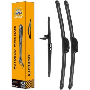 imageAUTOBOO 26quot17quot Windshield Wipers with 12quot Rear Wiper Blade Replacement for Nissan Rogue Pathfinder 2013 2014 2015 2016 2017 2018 2019 2020 2021 2022 2023 Original Factory Quality Pack of 3242012