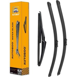 imageAUTOBOO 26quot17quot Windshield Wipers with 12quot Rear Wiper Blade Replacement for Nissan Rogue Pathfinder 2013 2014 2015 2016 2017 2018 2019 2020 2021 2022 2023 Original Factory Quality Pack of 3222011
