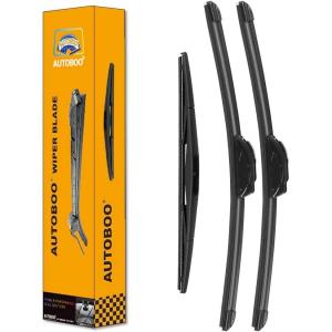 imageAUTOBOO 26quot17quot Windshield Wipers with 12quot Rear Wiper Blade Replacement for Nissan Rogue Pathfinder 2013 2014 2015 2016 2017 2018 2019 2020 2021 2022 2023 Original Factory Quality Pack of 3161612