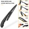 imageAUTOBOO Rear Windshield Wiper Blade Arm Replacement for Toyota Rav4 2013 2014 2015 2016 2017 2018 Original Factory Quality Pack of 2
