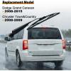 imageOEM Quality Replacement For 20082015 Dodge Grand Caravan 20082009 Chrysler Town and CountryRear Windshield Back Wiper Arm blade Assembly